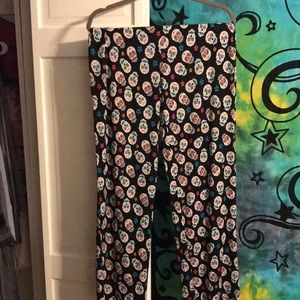 Cynthia Rowley Sugar Skull Pajama Pants